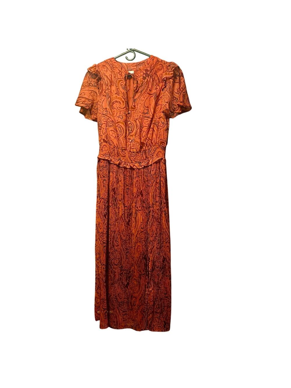 Next pink crepe floral maxi dress size 6